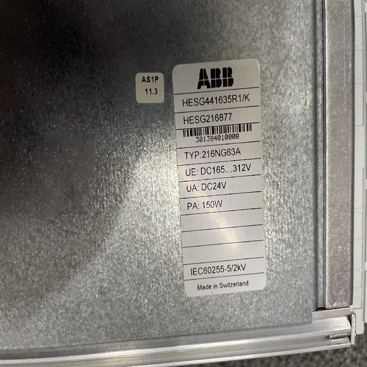 ABB 216NG63A HESG441635R 1- K HESG216877